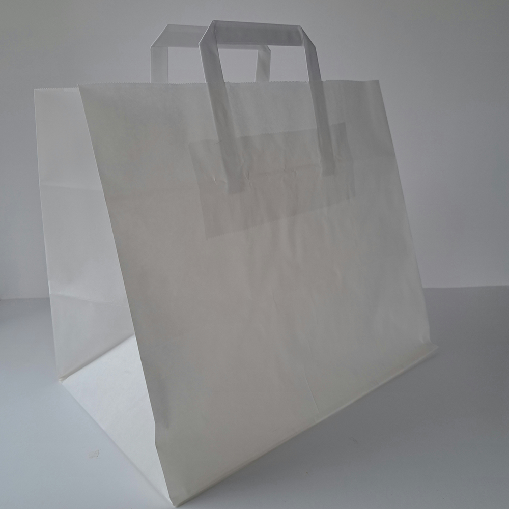 Weiße Papiertaschen